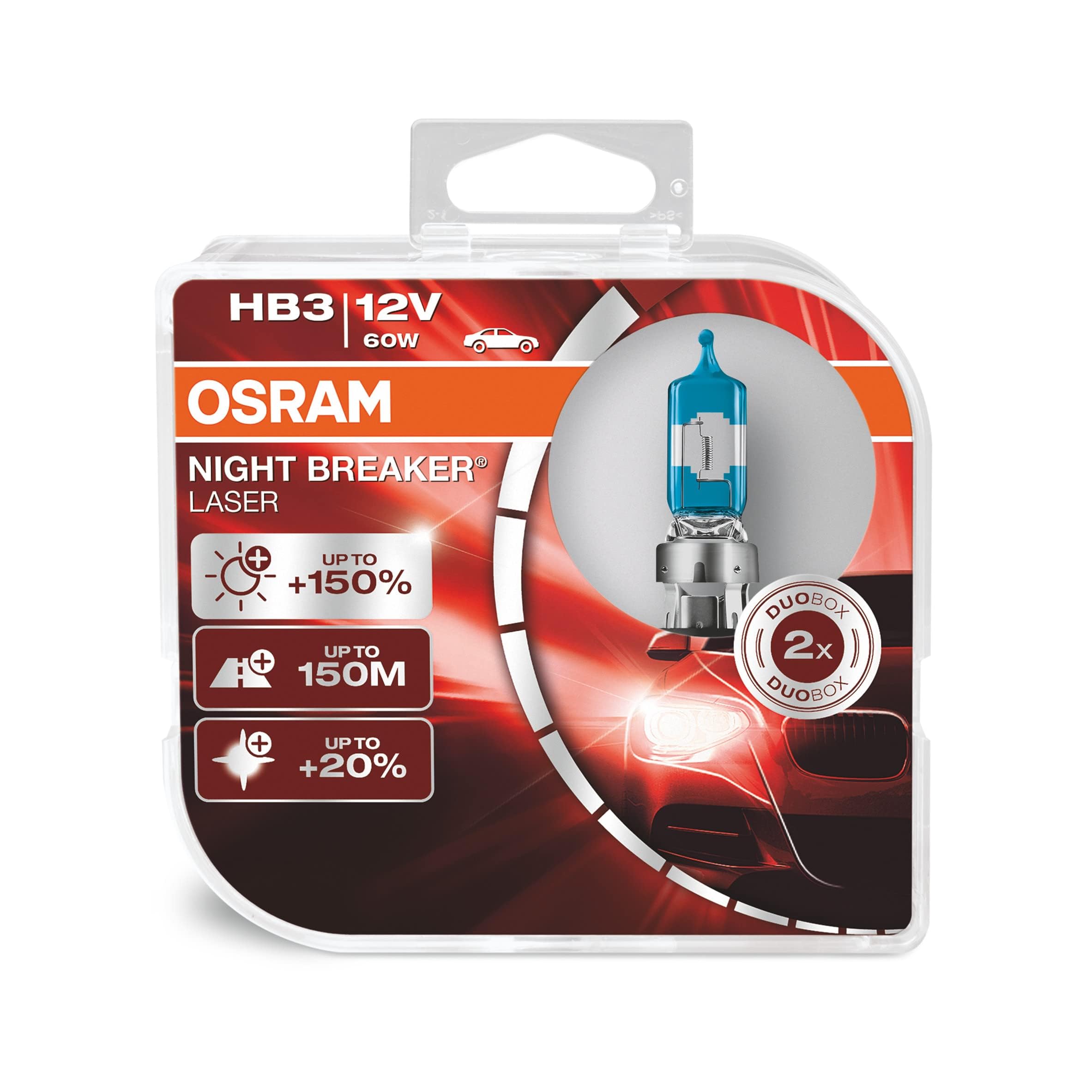 OSRAM Night Breaker Laser (Next Generation) +150% HB3 Car